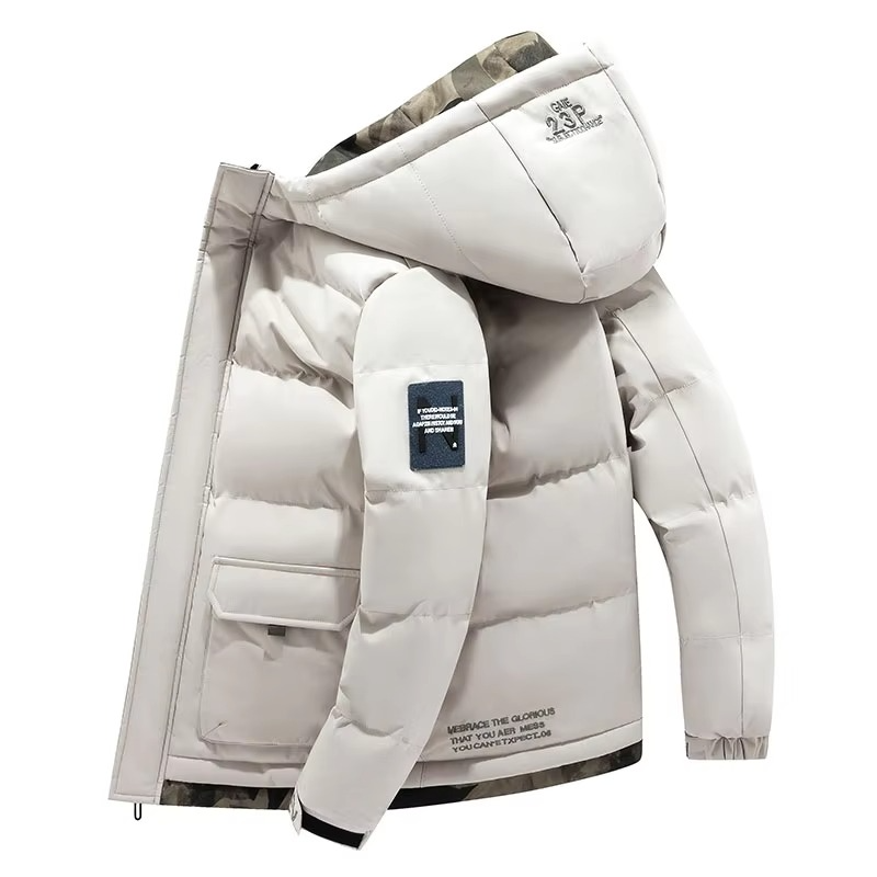 Parka da Uomo con Cappuccio e Tasche Multiple — foto 5