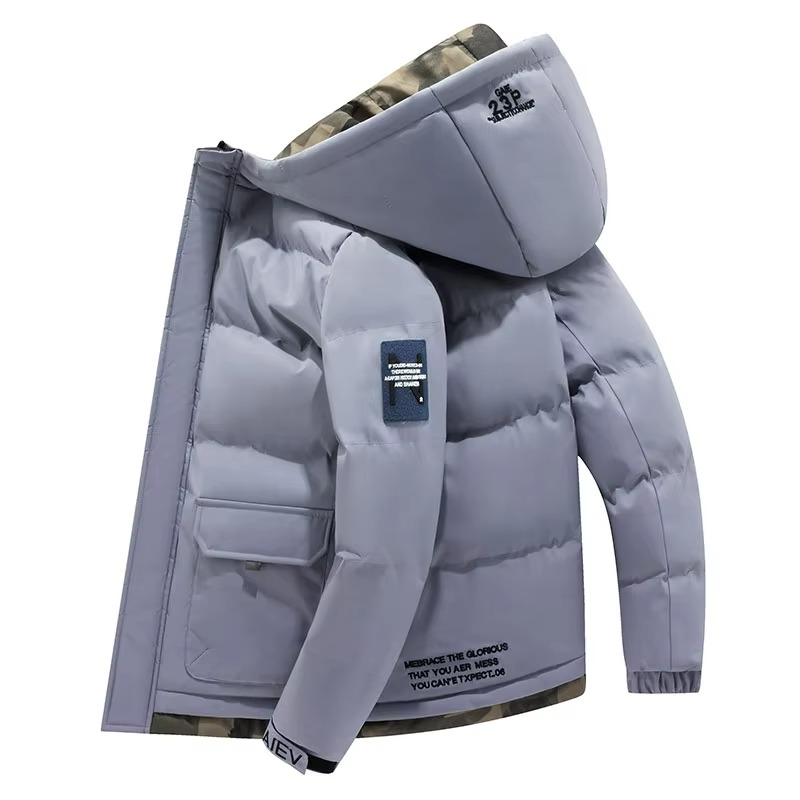 Parka da Uomo con Cappuccio e Tasche Multiple — foto 6