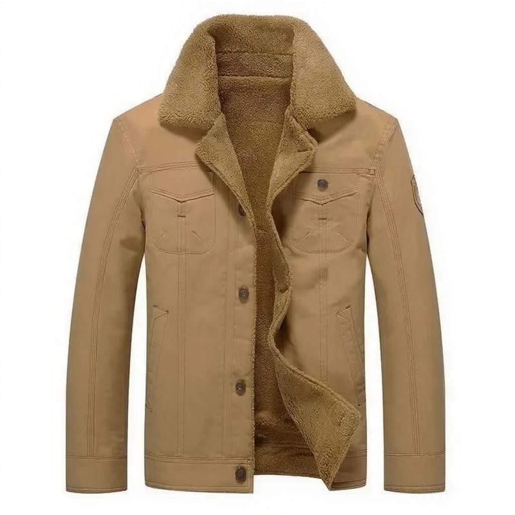 Parka da Uomo in Cotone Trapuntato Stile Militare
