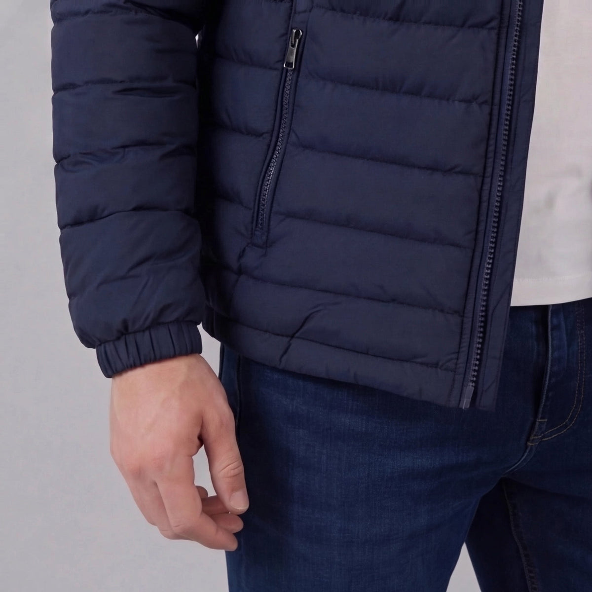 Piumino Leggero da Uomo con Collo alla Coreana — foto 10