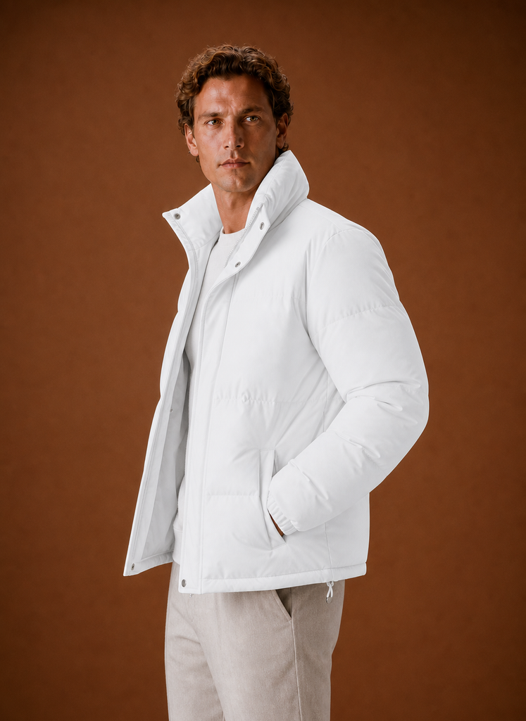 Piumino Oversize da Uomo Trapuntato Invernale — foto 10