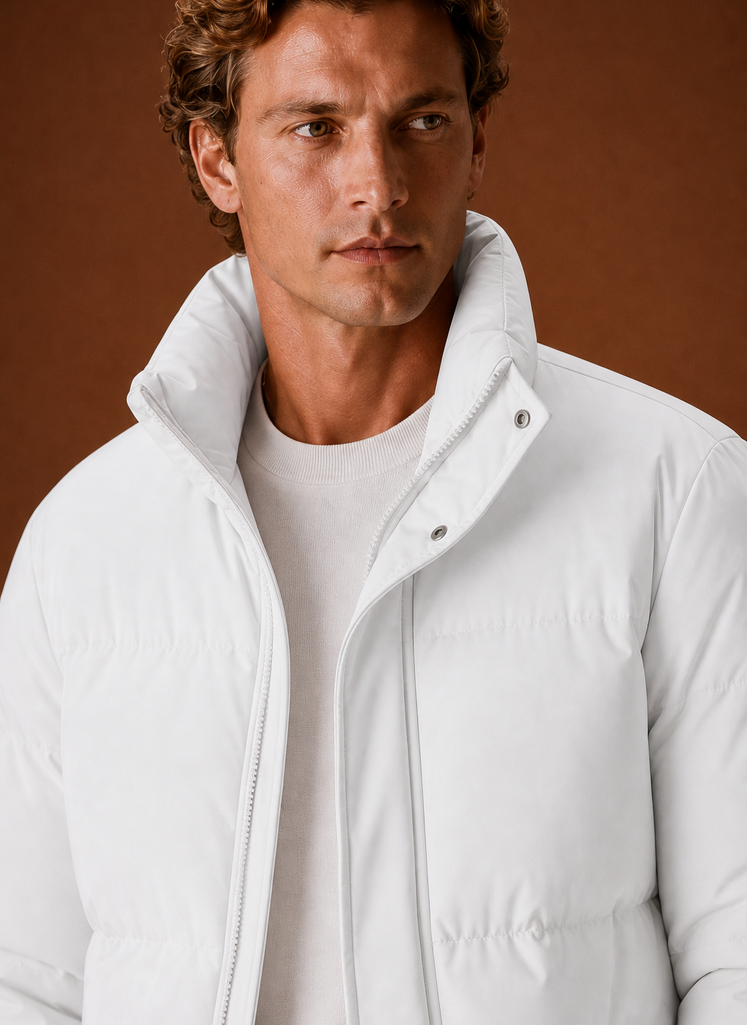 Piumino Oversize da Uomo Trapuntato Invernale — foto 12