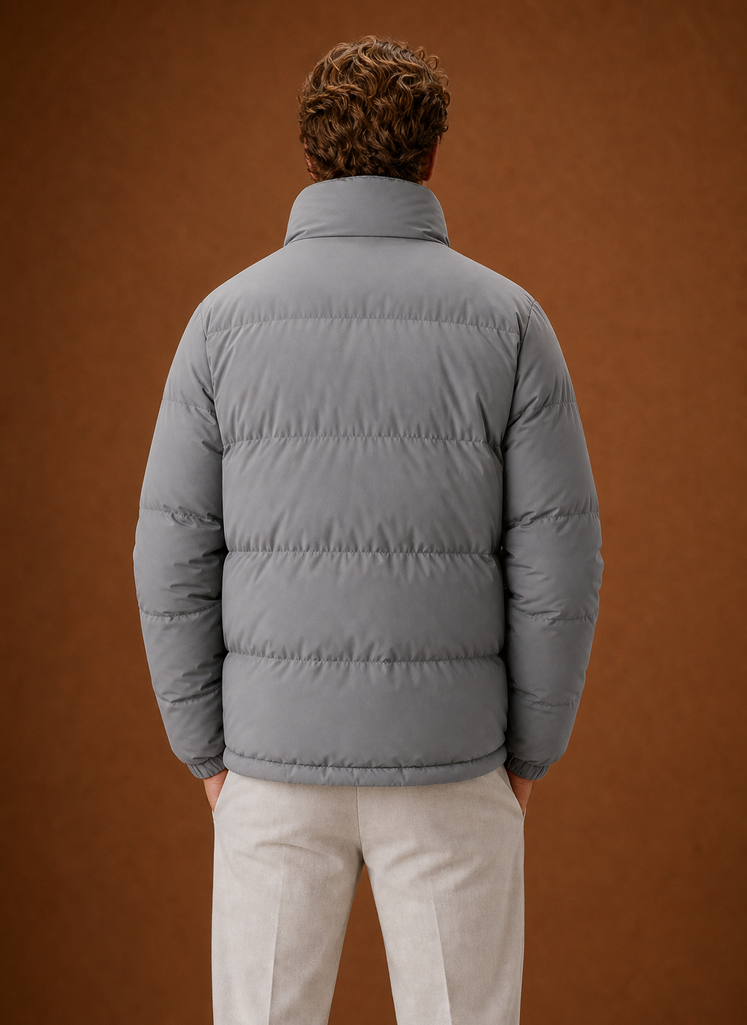 Piumino Oversize da Uomo Trapuntato Invernale — foto 15
