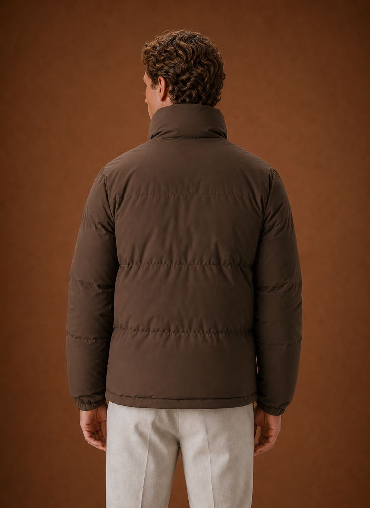 Piumino Oversize da Uomo Trapuntato Invernale — foto 3