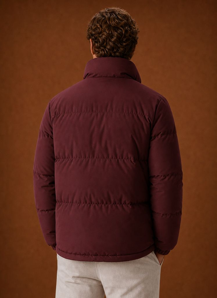 Piumino Oversize da Uomo Trapuntato Invernale — foto 7