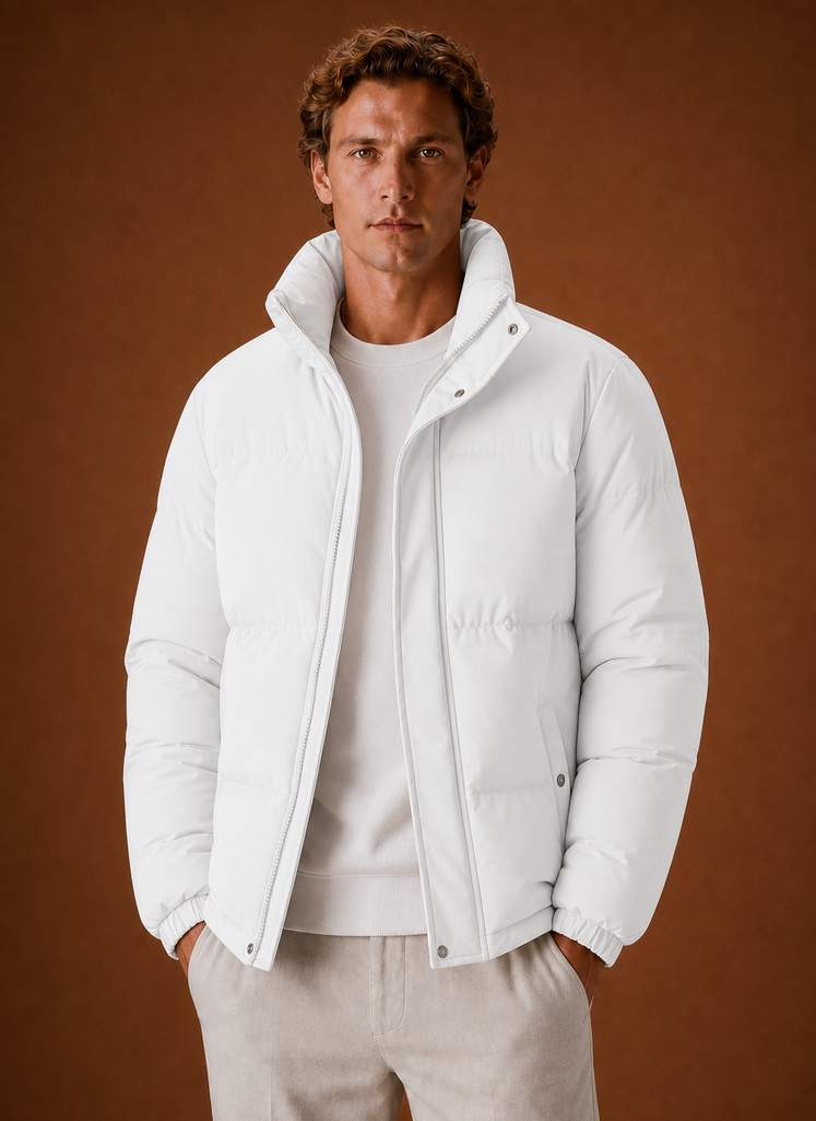 Piumino Oversize da Uomo Trapuntato Invernale — foto 9