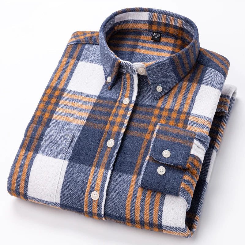 Camicia a Quadri da Uomo Casual — foto 3