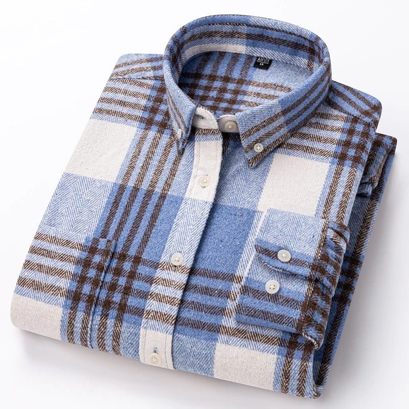 Camicia a Quadri da Uomo Casual — foto 4