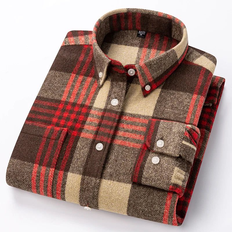 Camicia a Quadri da Uomo Casual — foto 5
