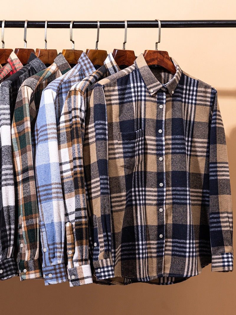 Camicia a Quadri da Uomo Casual — foto 6