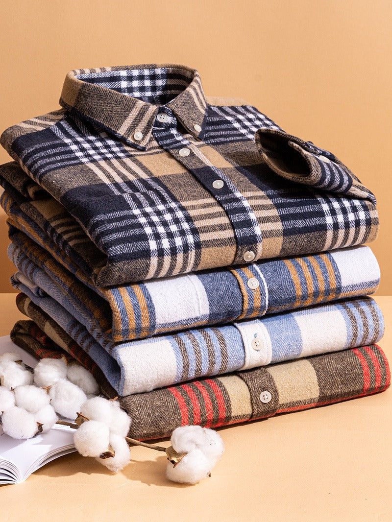 Camicia a Quadri da Uomo Casual — foto 7