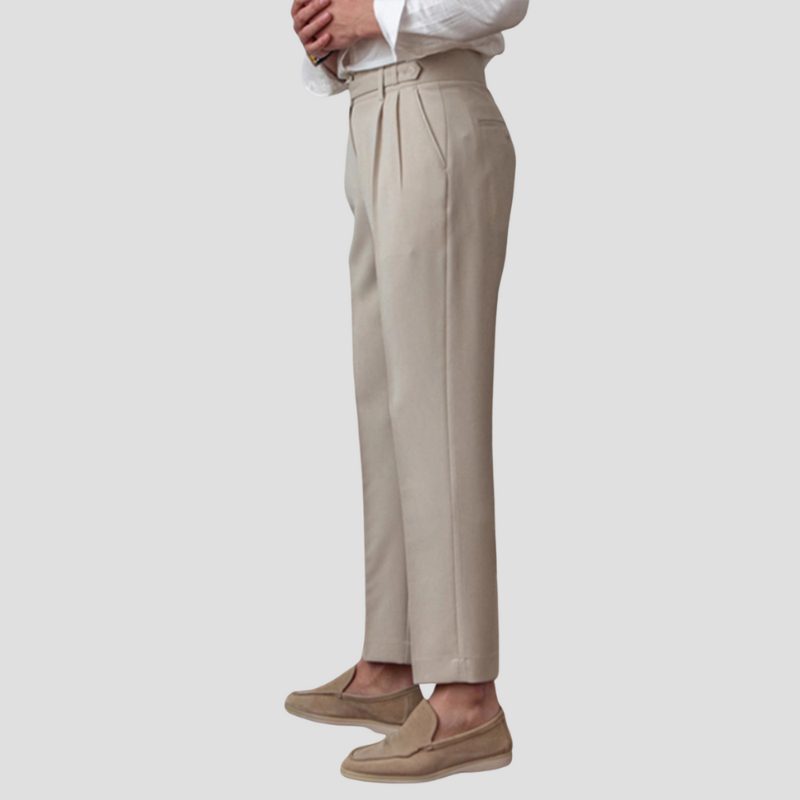 Pantaloni Slim da Uomo con Pinces Eleganti — foto 4