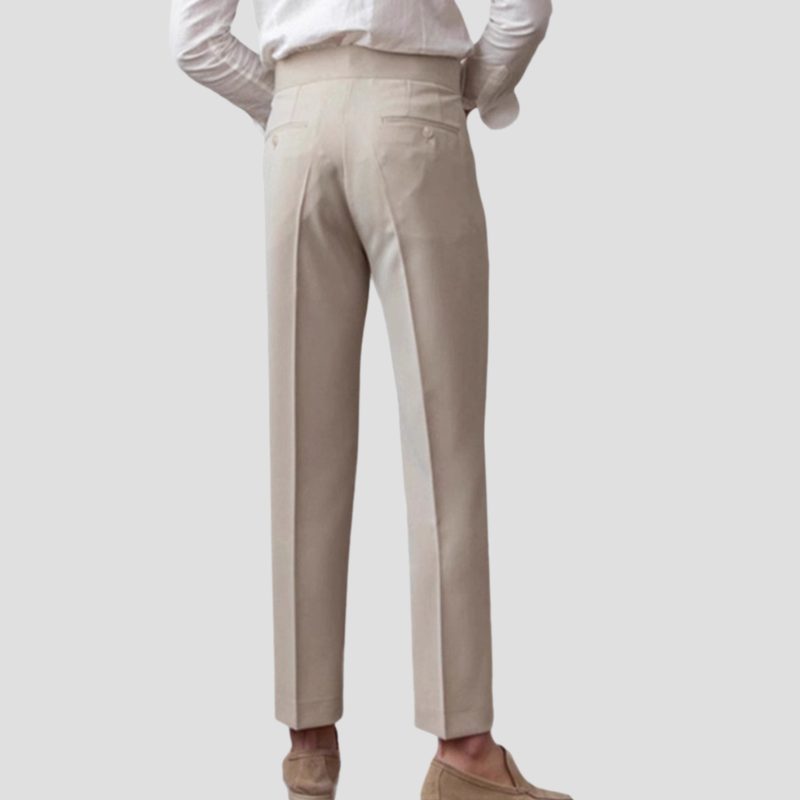Pantaloni Slim da Uomo con Pinces Eleganti — foto 5