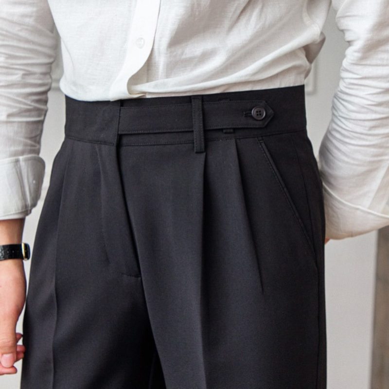 Pantaloni Slim da Uomo con Pinces Eleganti — foto 6
