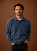Polo in Maglia da Uomo a Maniche Lunghe