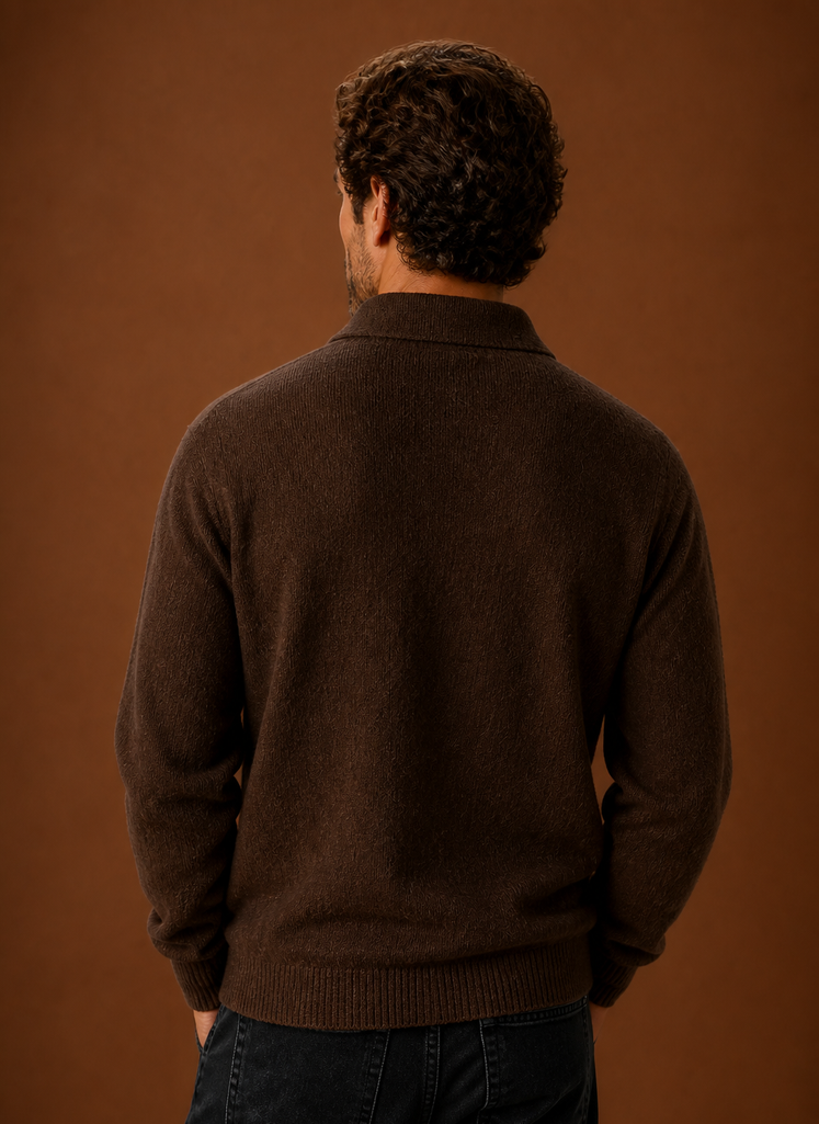 Polo in Maglia da Uomo a Maniche Lunghe — foto 11