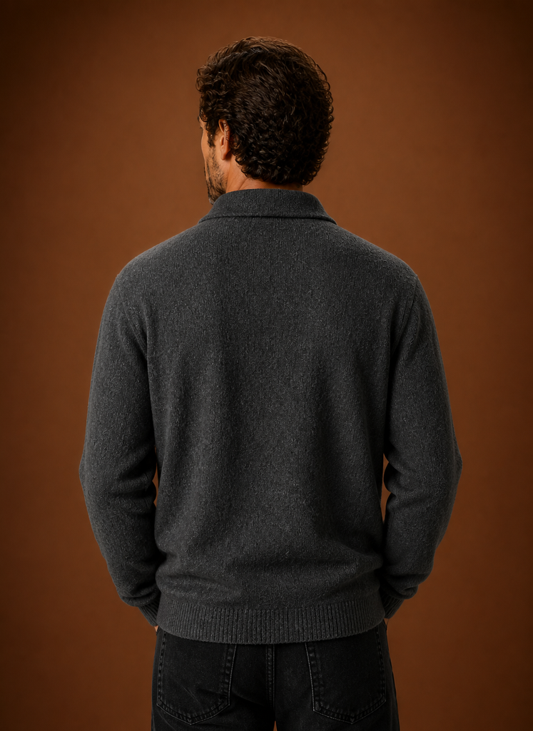 Polo in Maglia da Uomo a Maniche Lunghe — foto 14