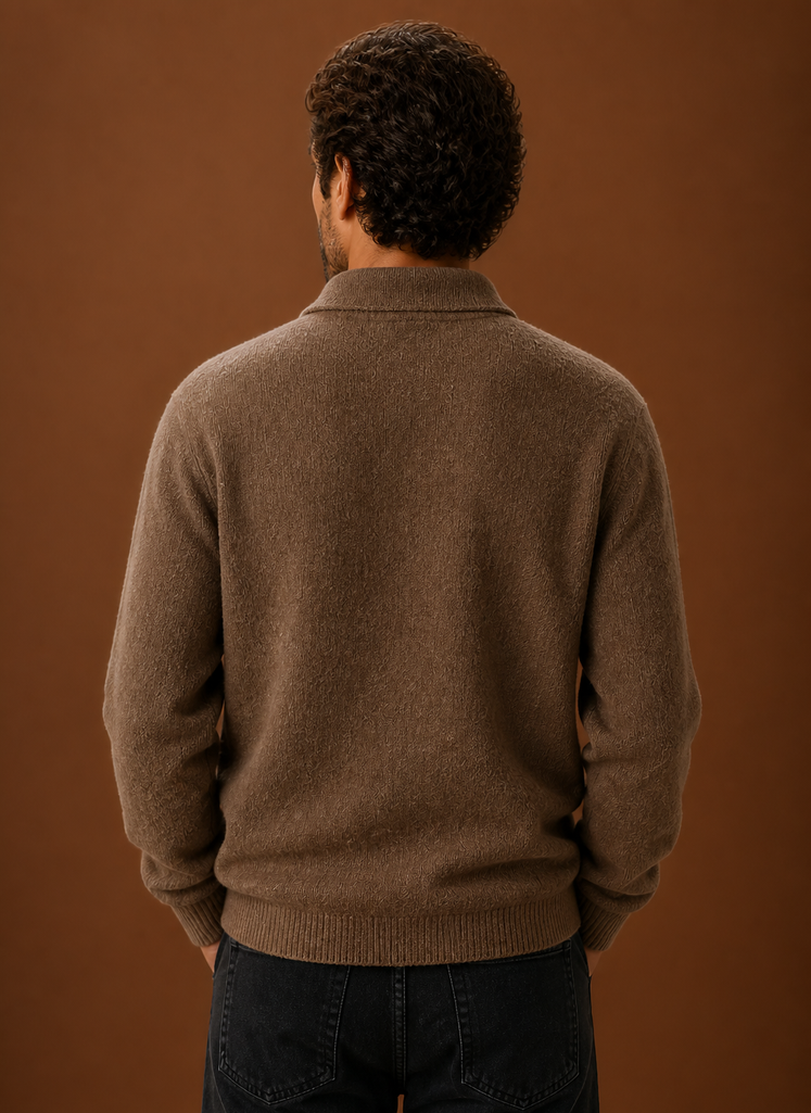 Polo in Maglia da Uomo a Maniche Lunghe — foto 7