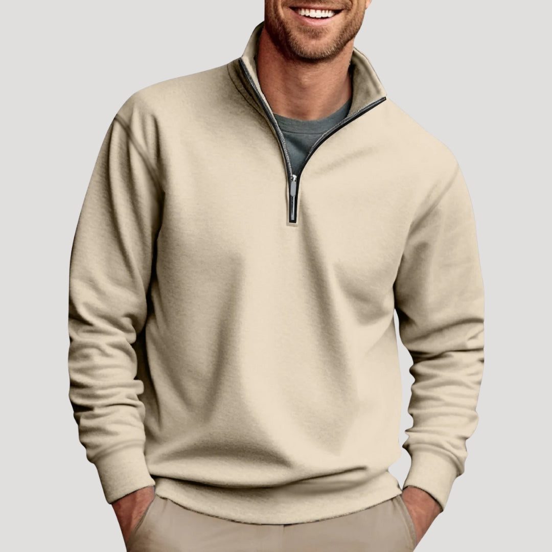 Felpa da Uomo con Mezza Zip Versatile — foto 2