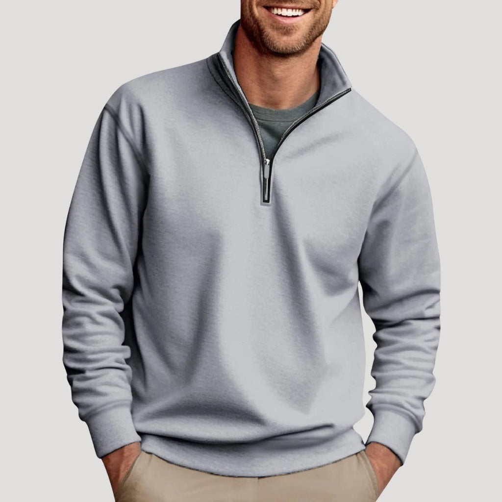 Felpa da Uomo con Mezza Zip Versatile — foto 4