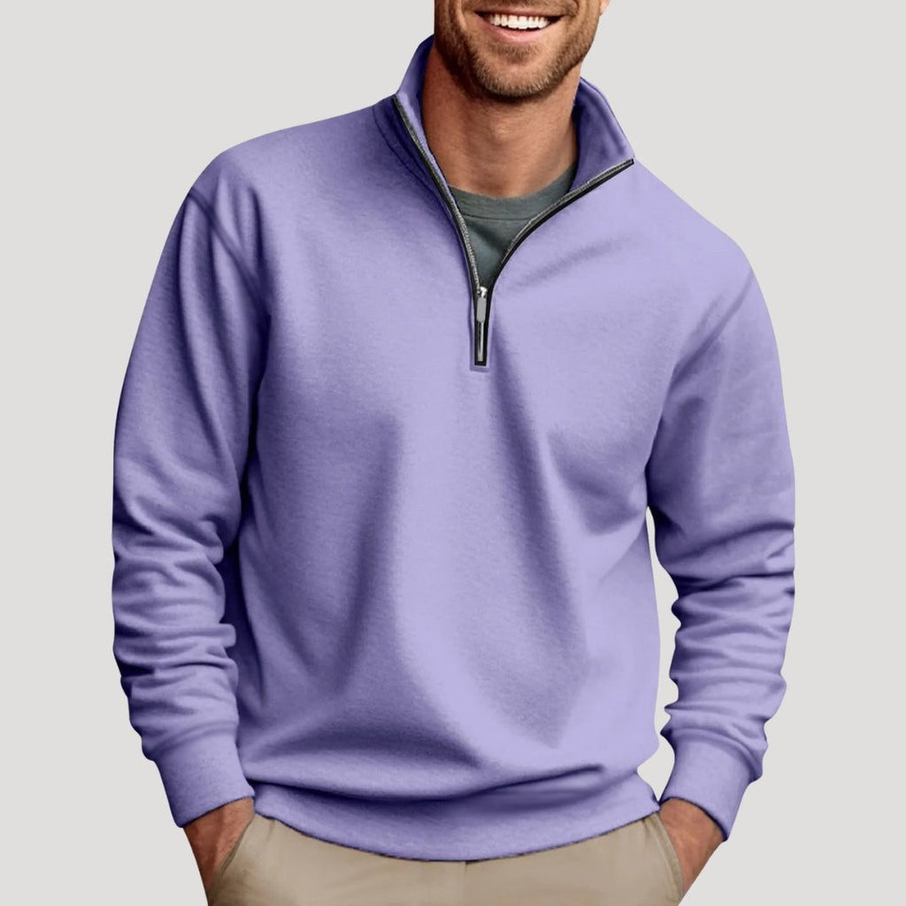 Felpa da Uomo con Mezza Zip Versatile — foto 6