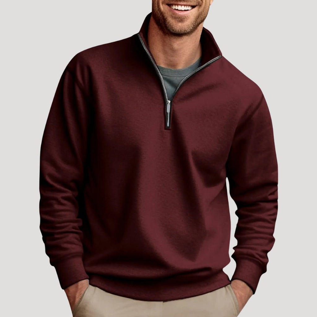 Felpa da Uomo con Mezza Zip Versatile — foto 7