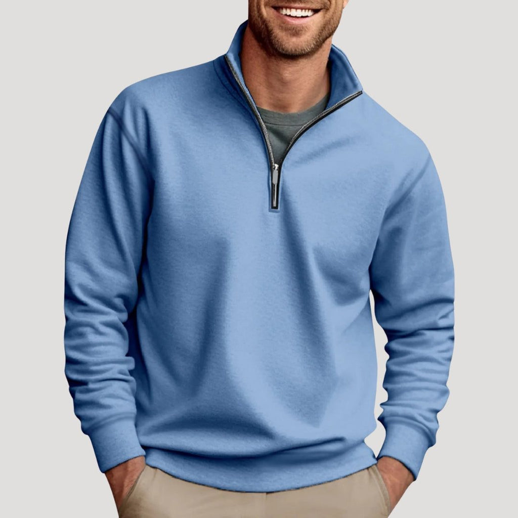 Felpa da Uomo con Mezza Zip Versatile — foto 8