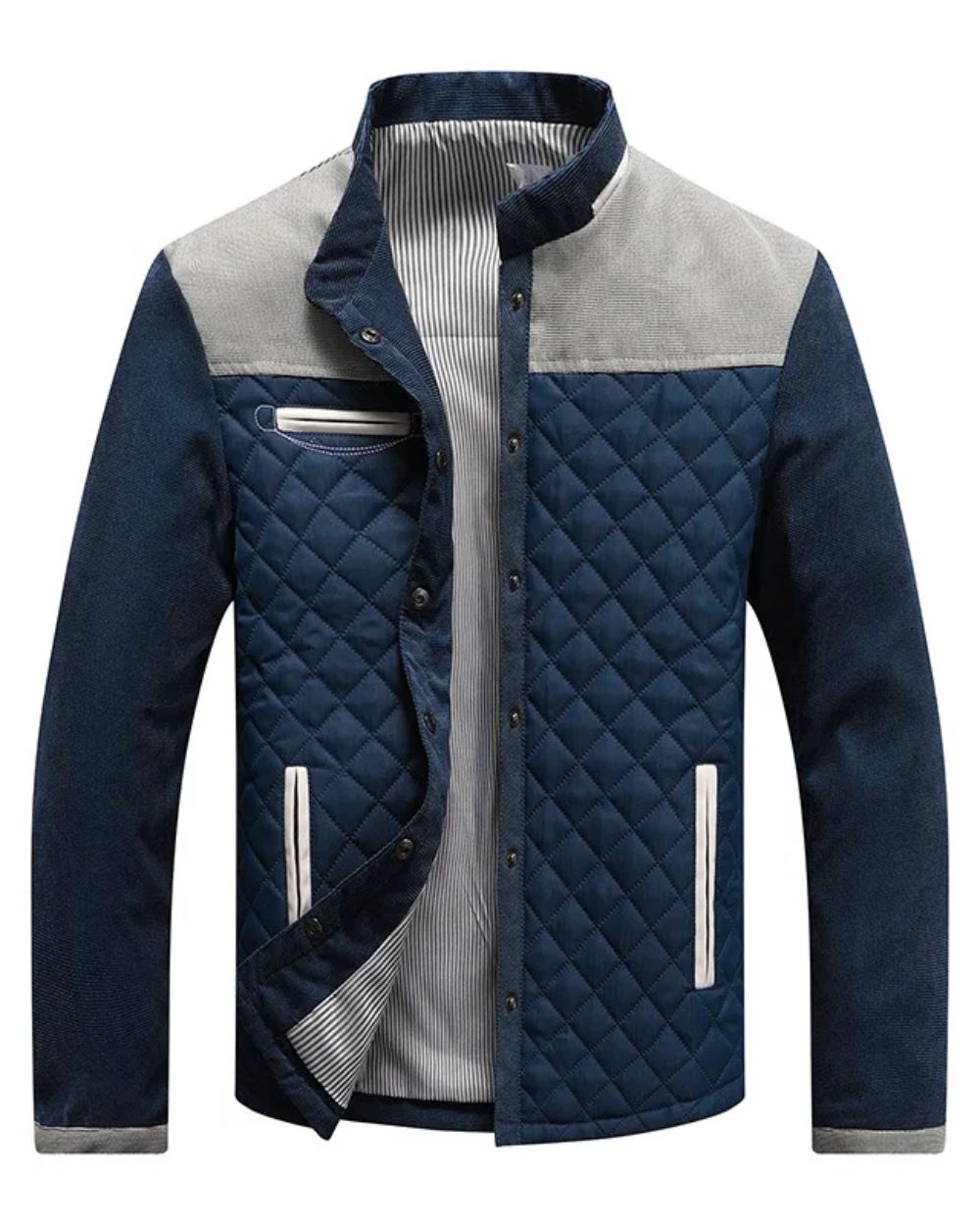 Giacca da Uomo Trapuntata Color Block — foto 3