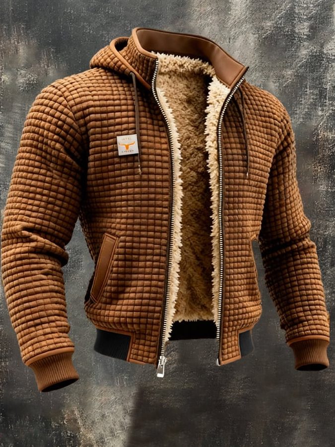 Giacca Trapuntata da Uomo con Fodera Sherpa — foto 5