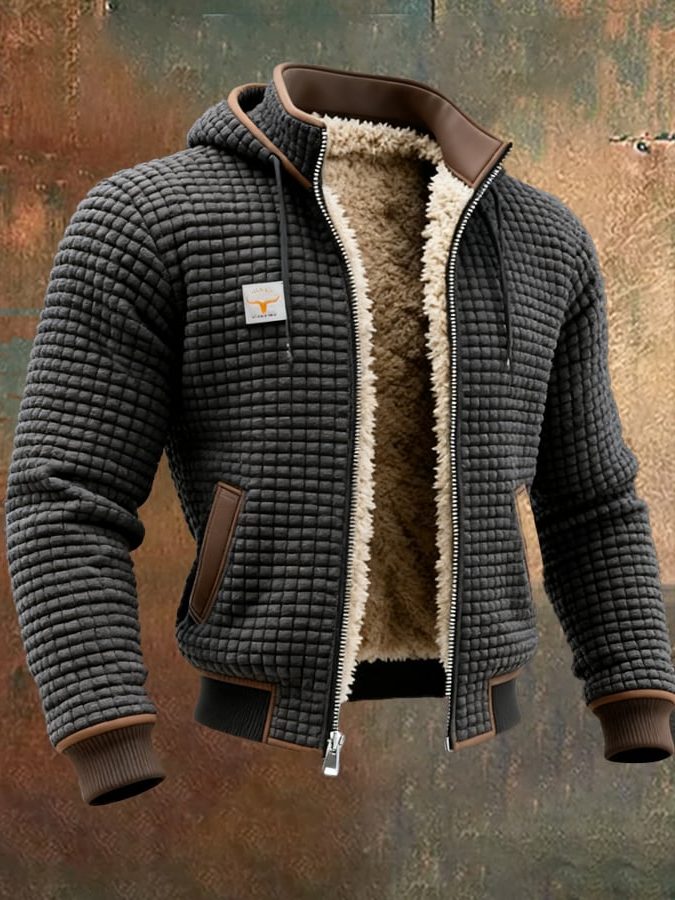 Giacca Trapuntata da Uomo con Fodera Sherpa — foto 6