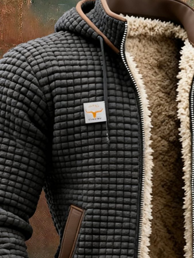 Giacca Trapuntata da Uomo con Fodera Sherpa — foto 7