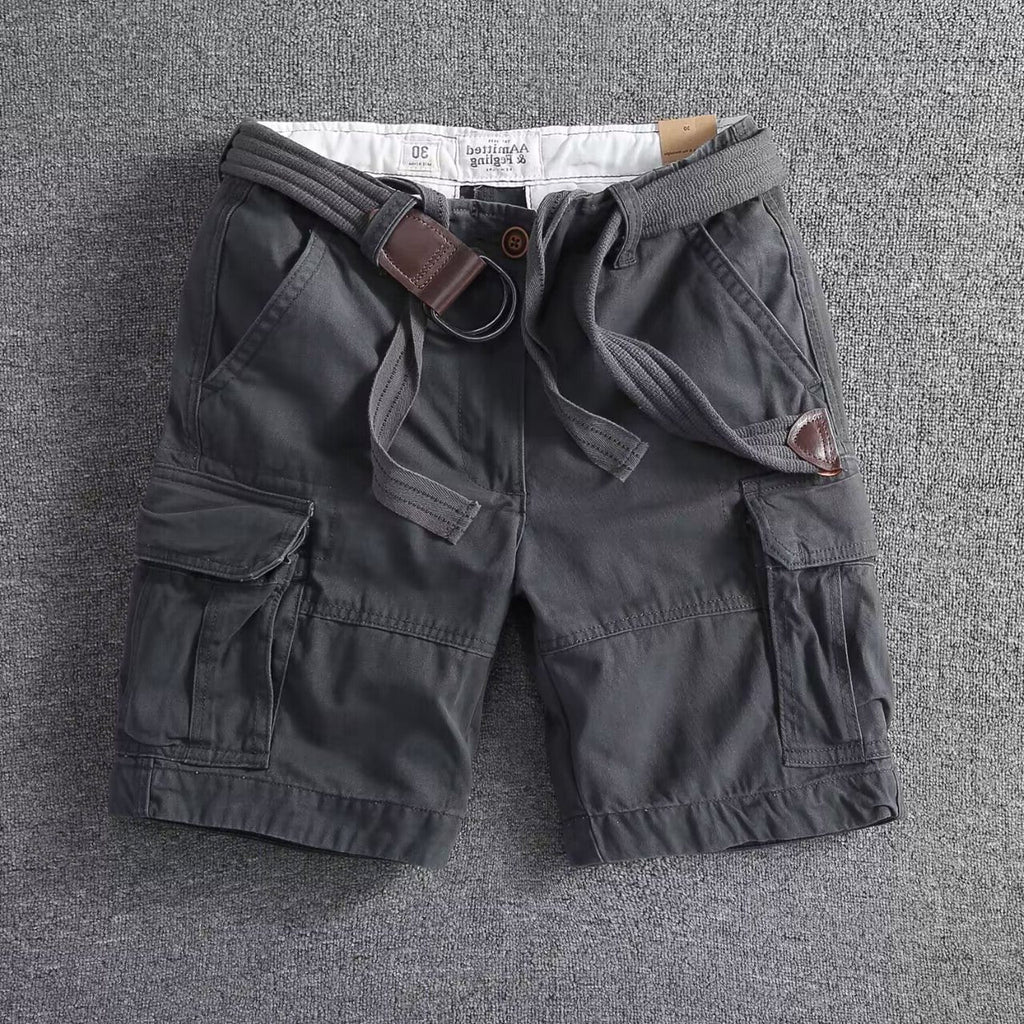 Pantaloncini Cargo da Uomo con Cintura Inclusa