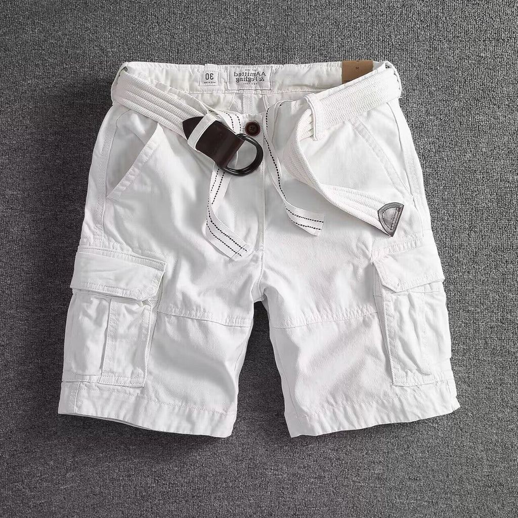 Pantaloncini Cargo da Uomo con Cintura Inclusa — foto 3