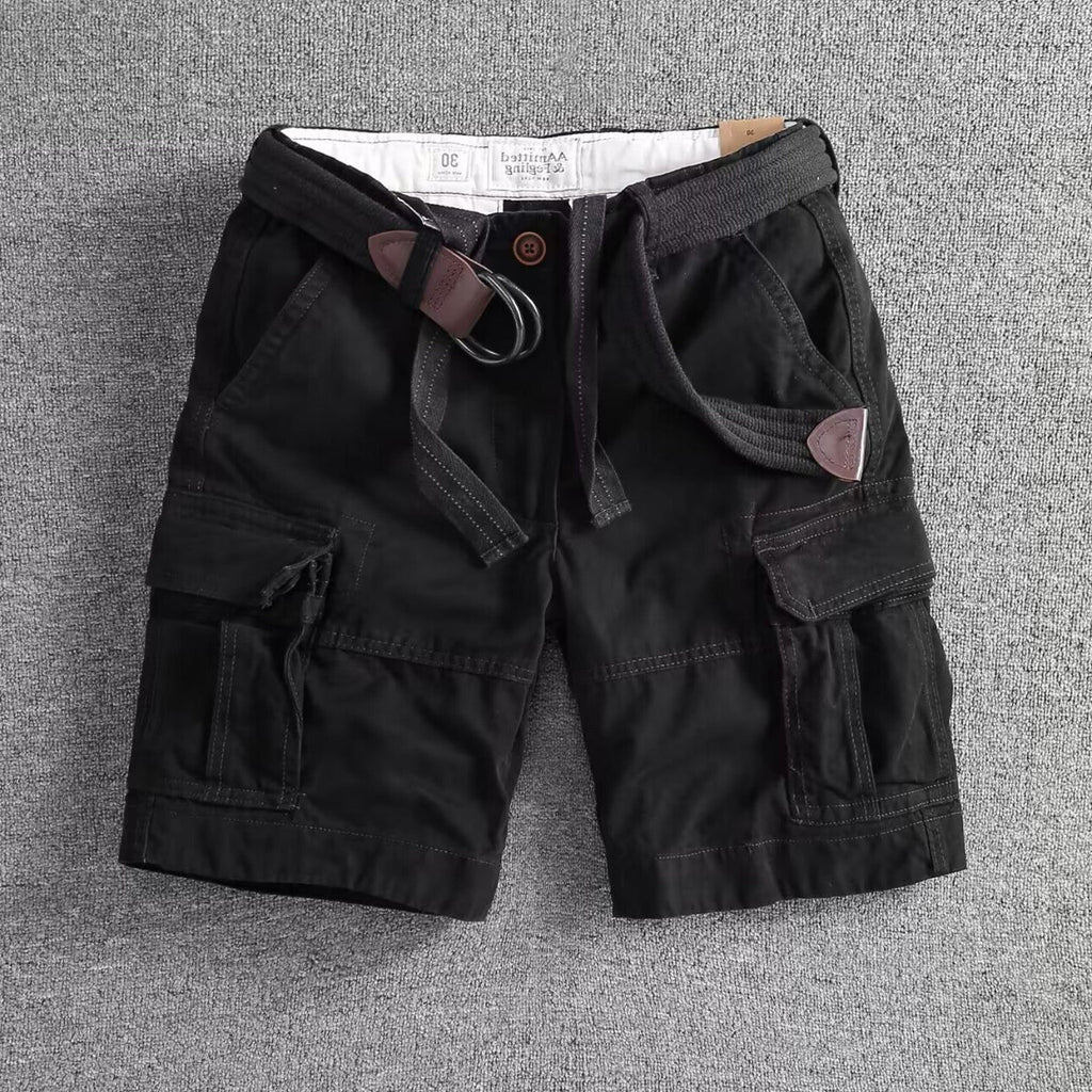 Pantaloncini Cargo da Uomo con Cintura Inclusa — foto 4