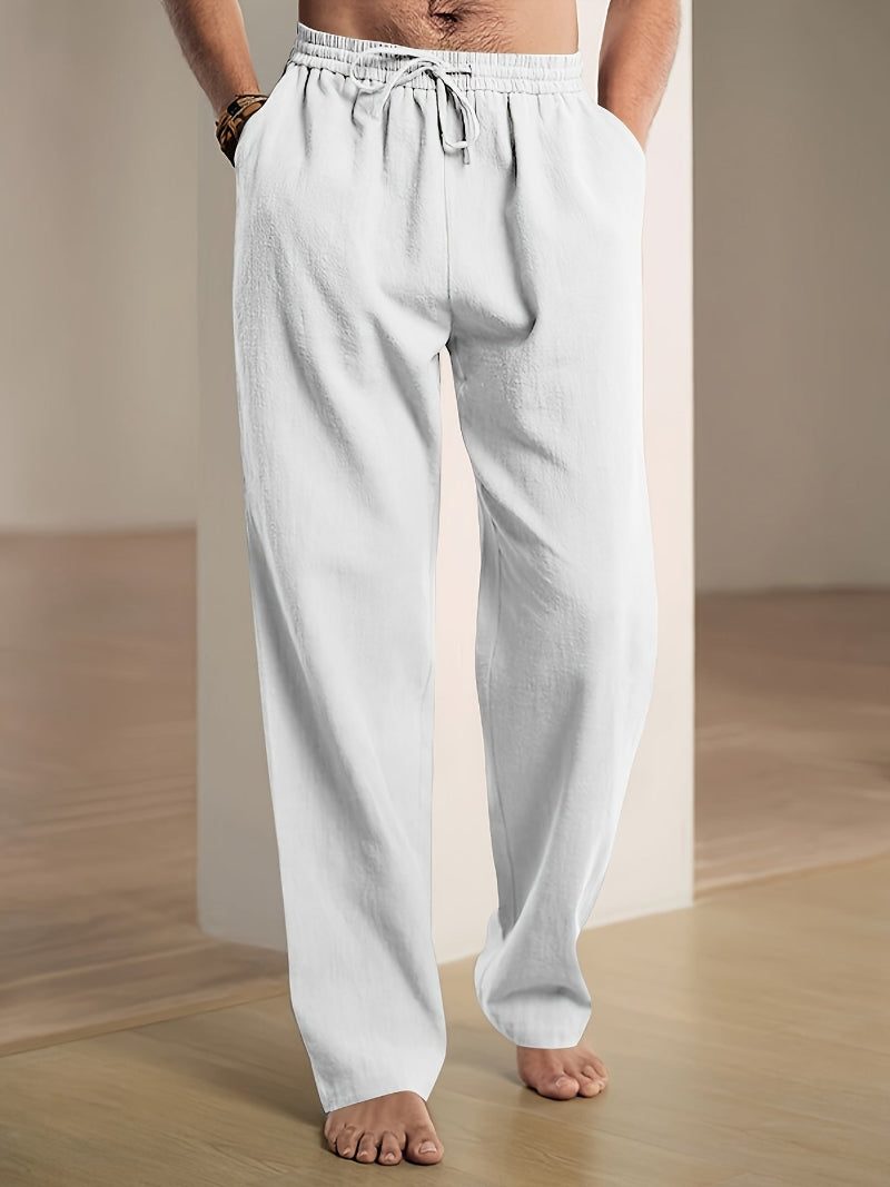 Pantaloni da Uomo Gamba Dritta con Coulisse