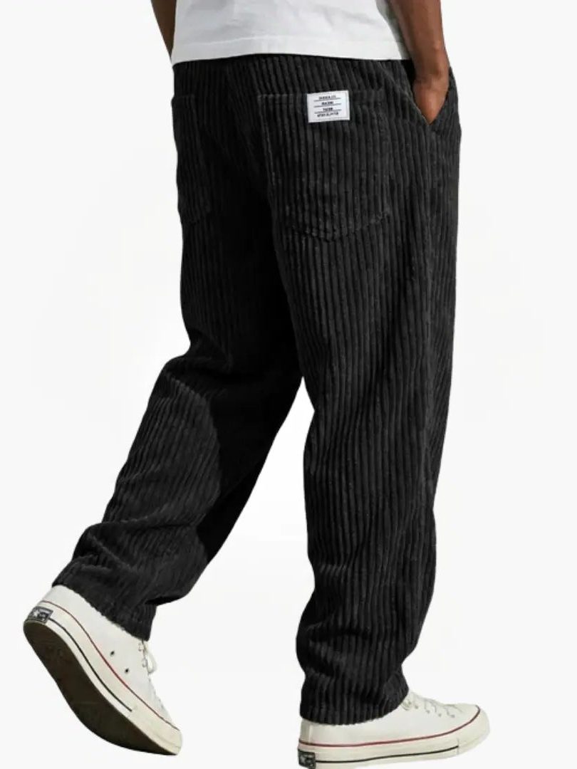 Pantaloni a Coste da Uomo a Gamba Dritta — foto 8
