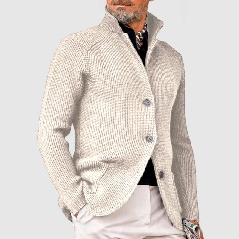 Cardigan a Coste da Uomo con Bottoni — foto 2