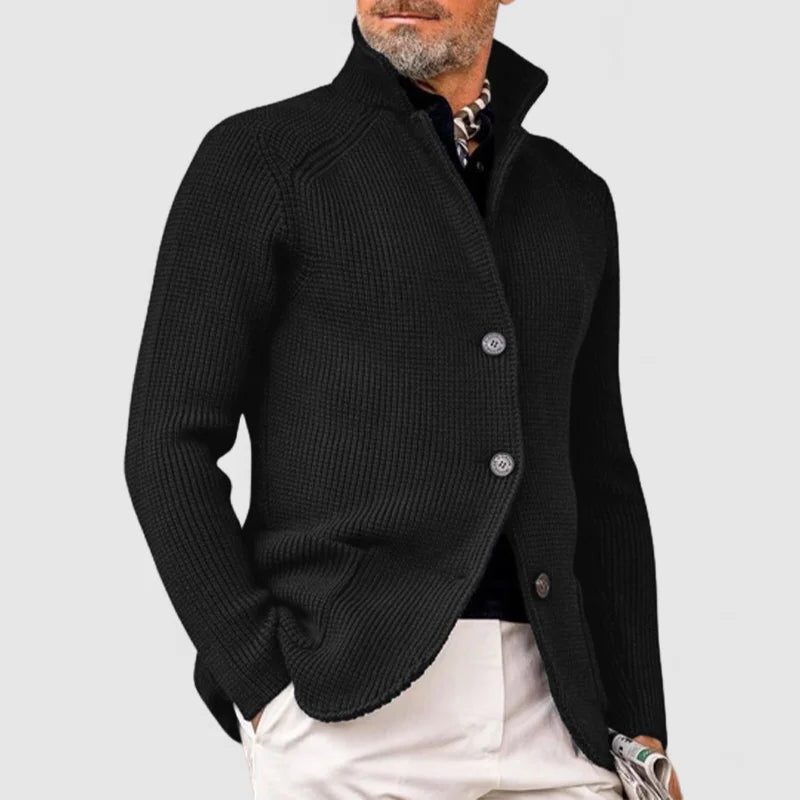 Cardigan a Coste da Uomo con Bottoni — foto 4