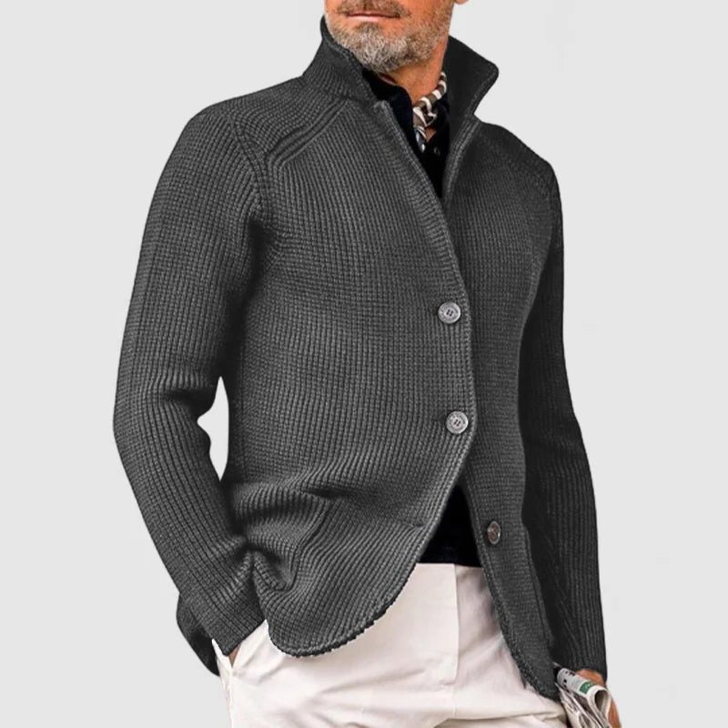 Cardigan a Coste da Uomo con Bottoni — foto 5