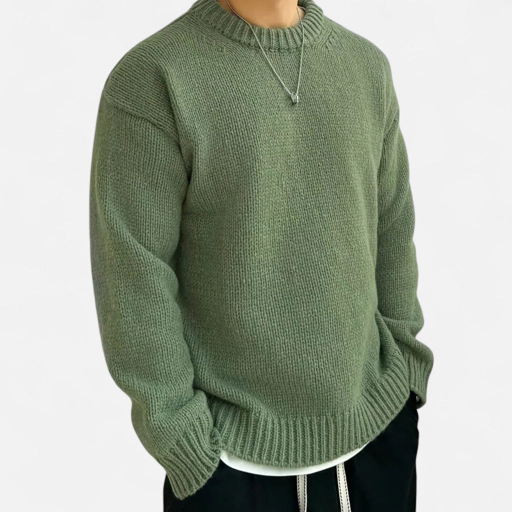Pullover Girocollo da Uomo a Coste