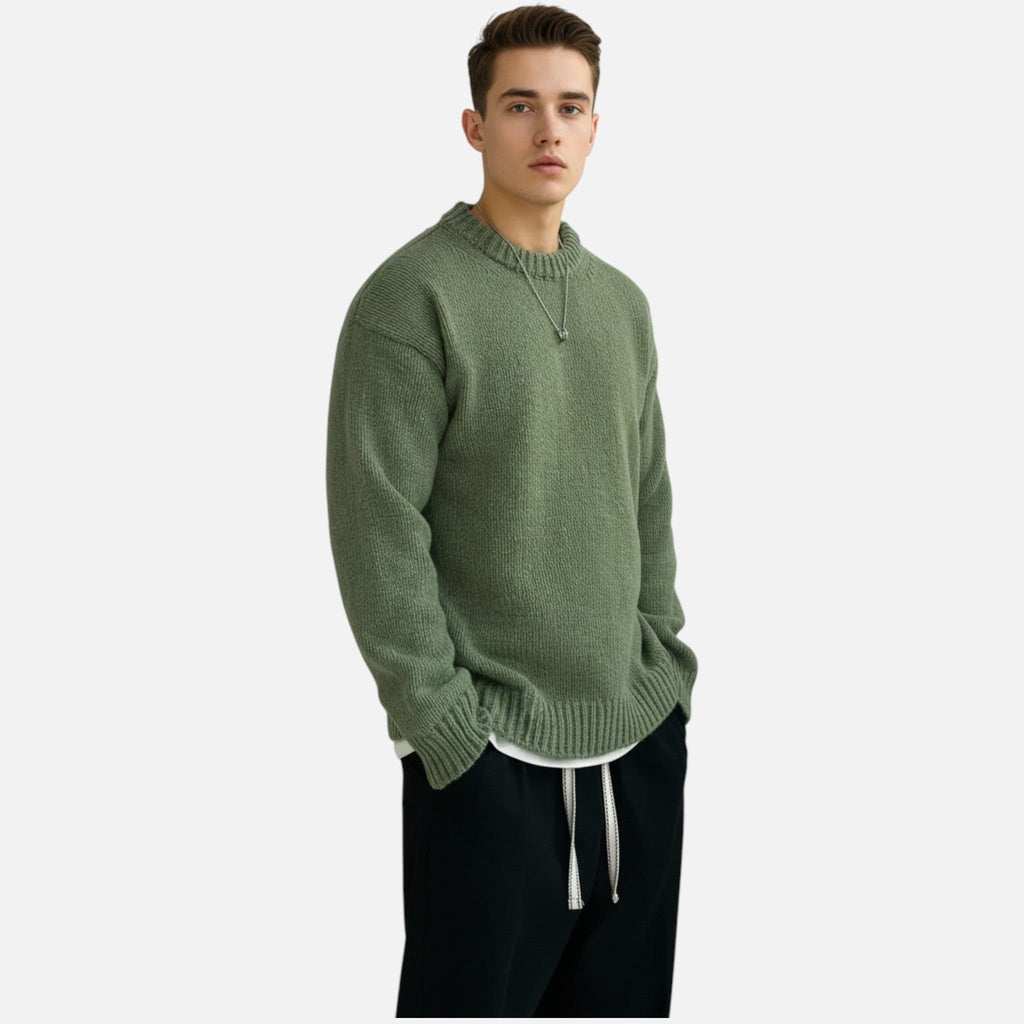 Pullover Girocollo da Uomo a Coste — foto 2
