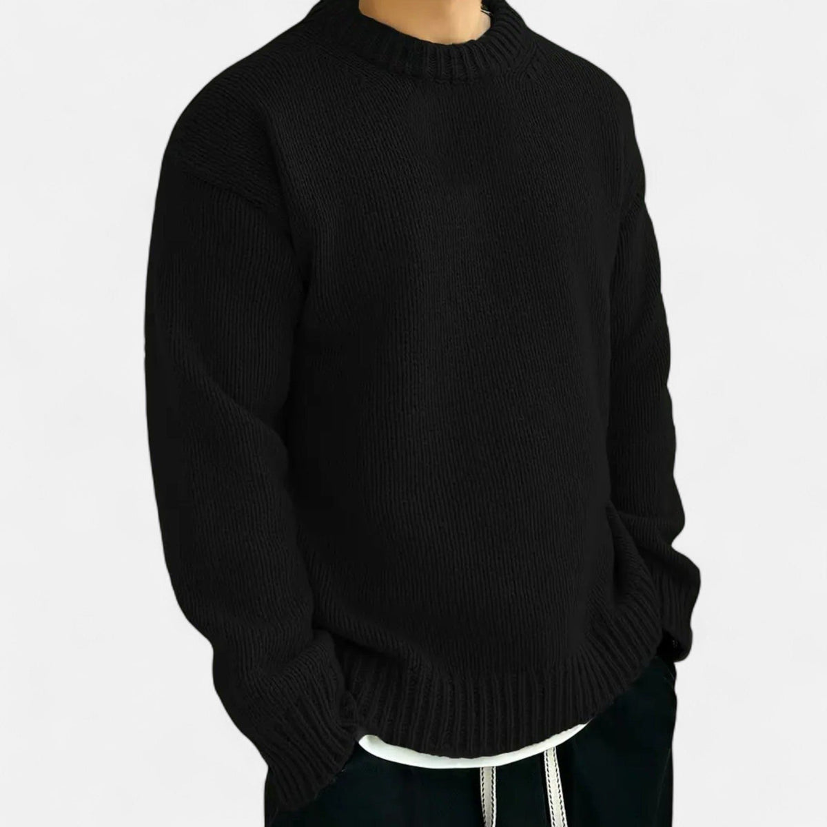 Pullover Girocollo da Uomo a Coste — foto 6
