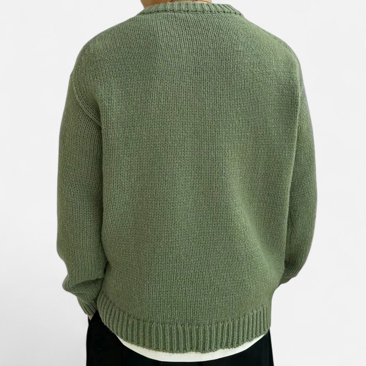 Pullover Girocollo da Uomo a Coste — foto 8