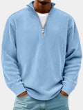 Maglione a Costine da Uomo Mezza Zip