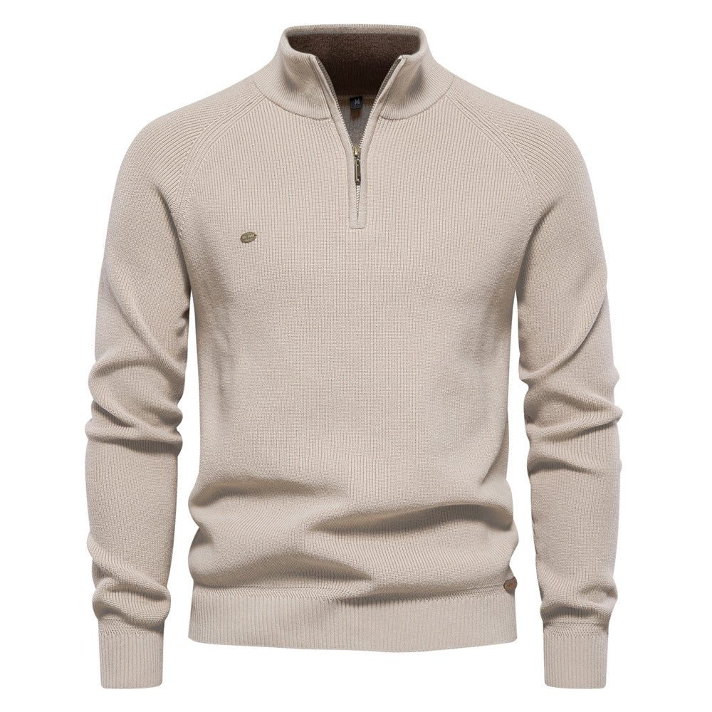 Maglione a Coste da Uomo con Mezza Zip — foto 3