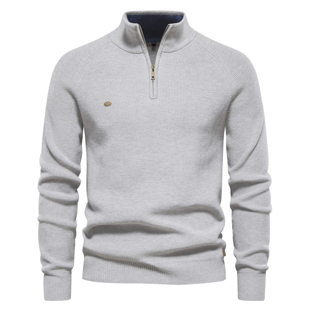Maglione a Coste da Uomo con Mezza Zip — foto 4