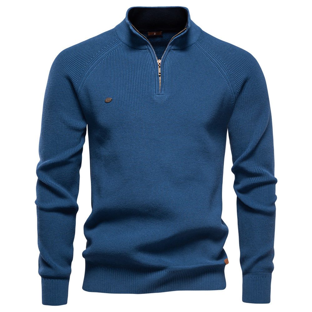 Maglione a Coste da Uomo con Mezza Zip — foto 6