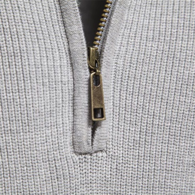 Maglione a Coste da Uomo con Mezza Zip — foto 8