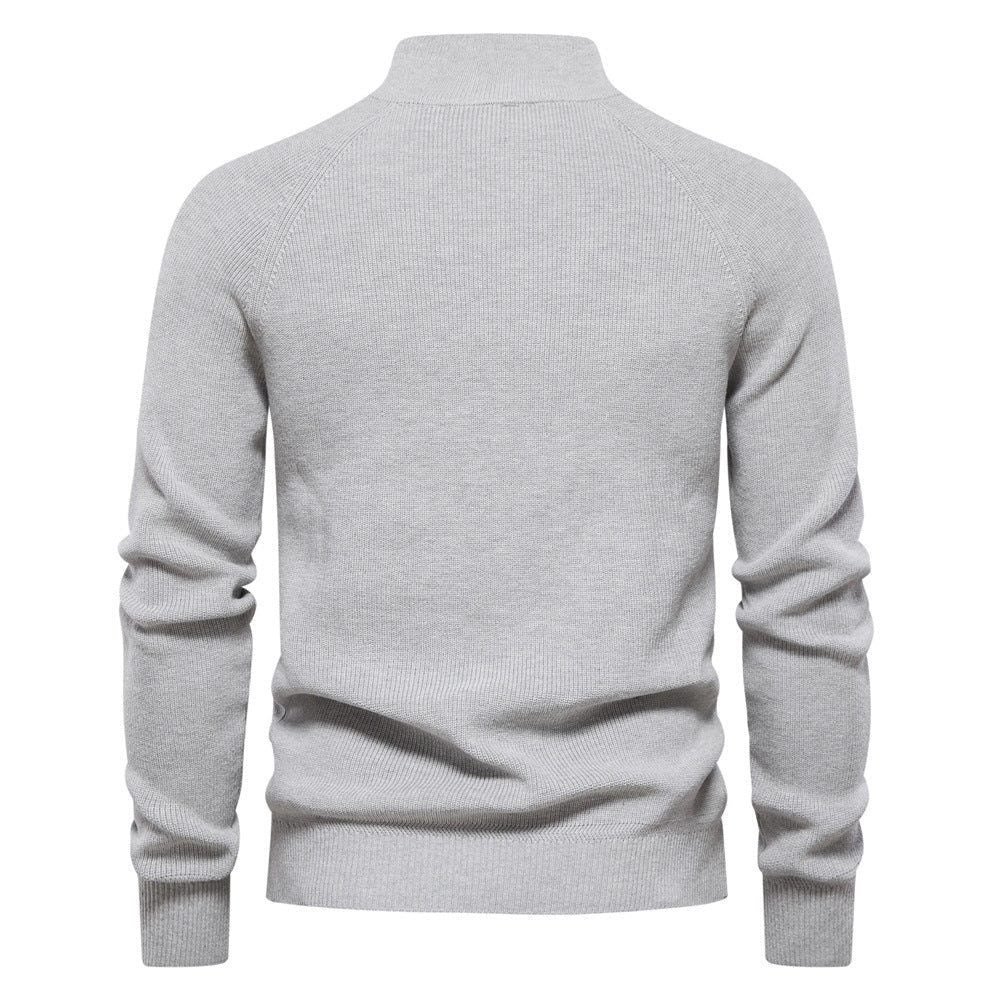 Maglione a Coste da Uomo con Mezza Zip — foto 9