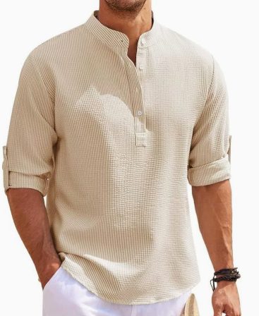 Henley da Uomo Costine con Taschino